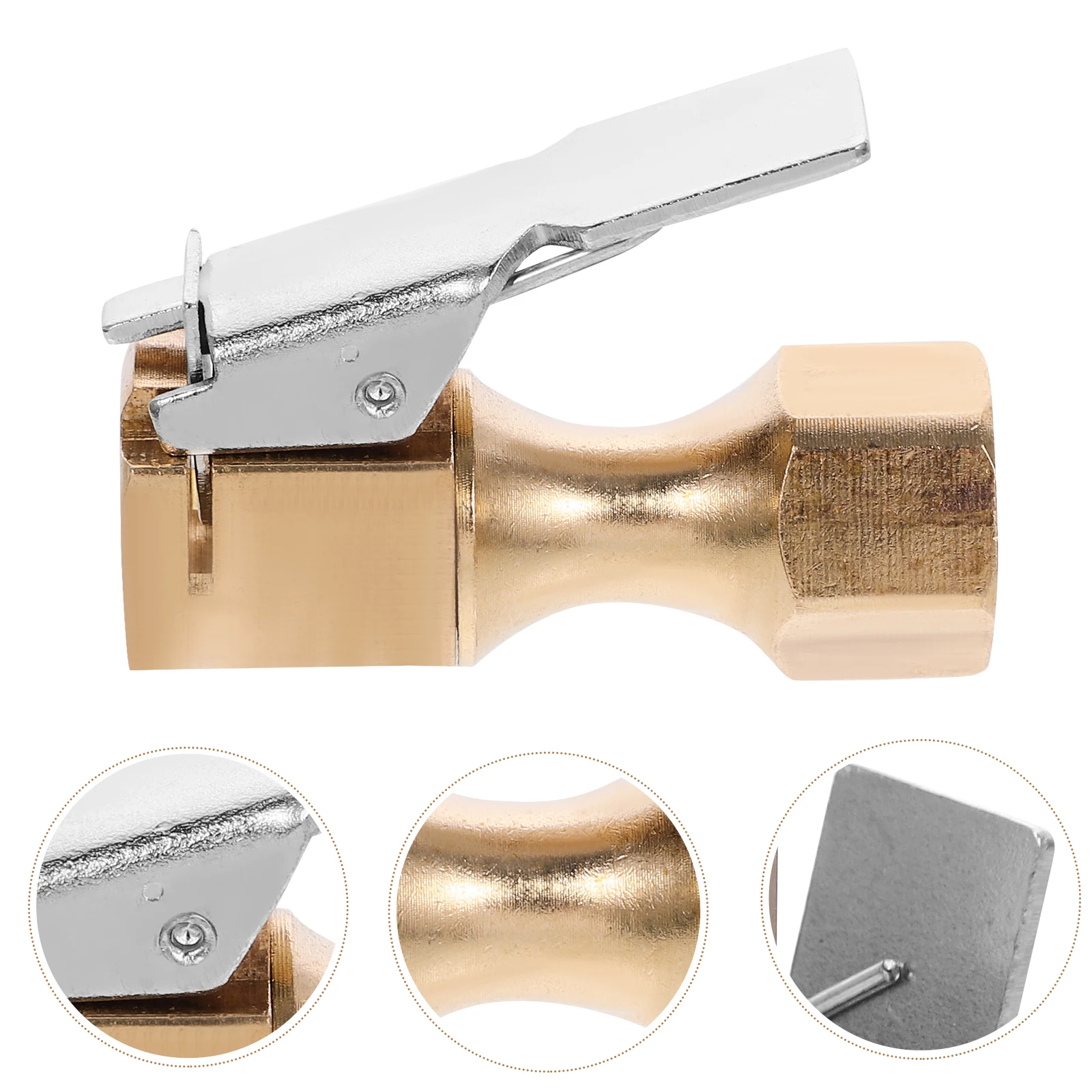 

Air Chuck Inflator Locking Clip Quick Tire Inflator Chuck Quick Connect Car Motorcycle Bike Truck Tires Durable