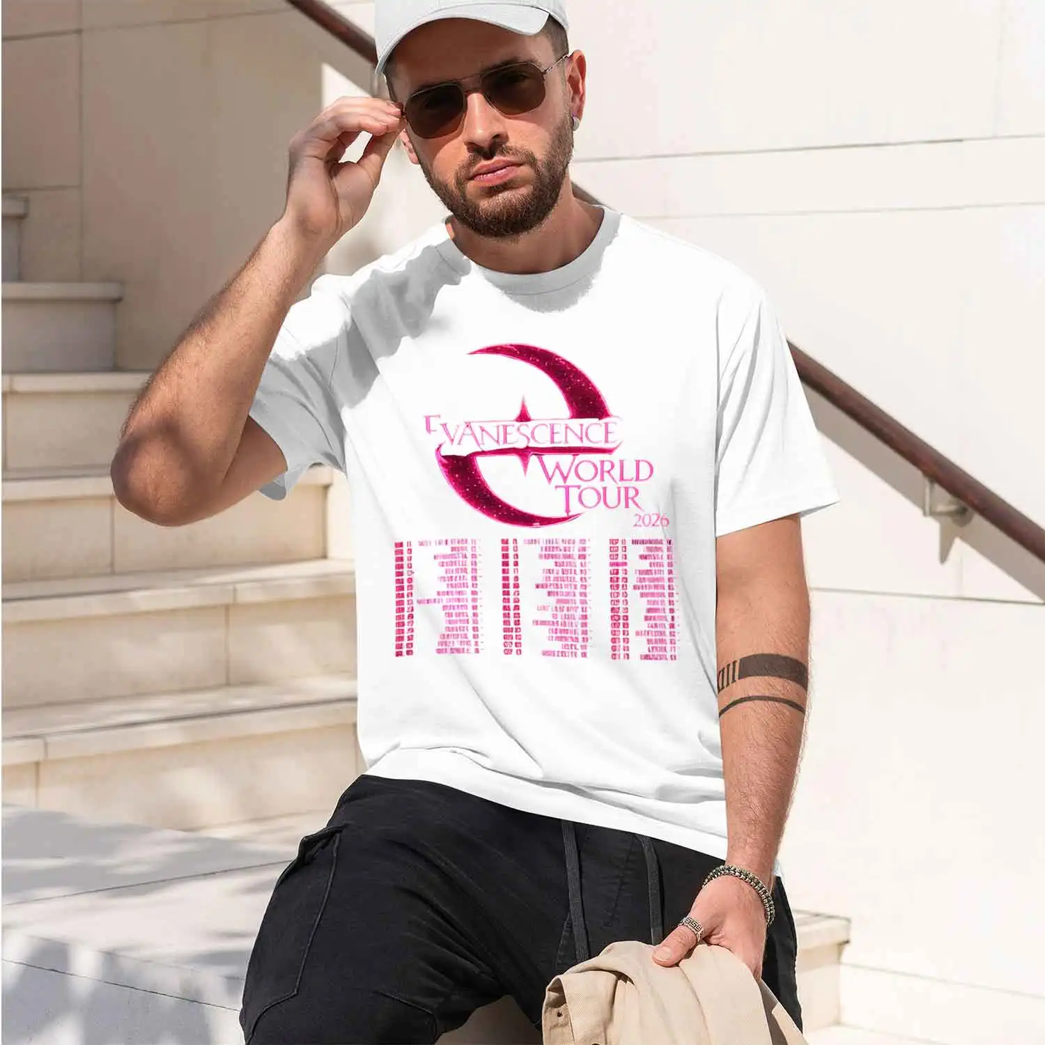 2026 New Model Evanescence Tour Concert Pure Cotton T-shirt Comfortable, Breathable, High-Quty, Insulated, Y2K Style