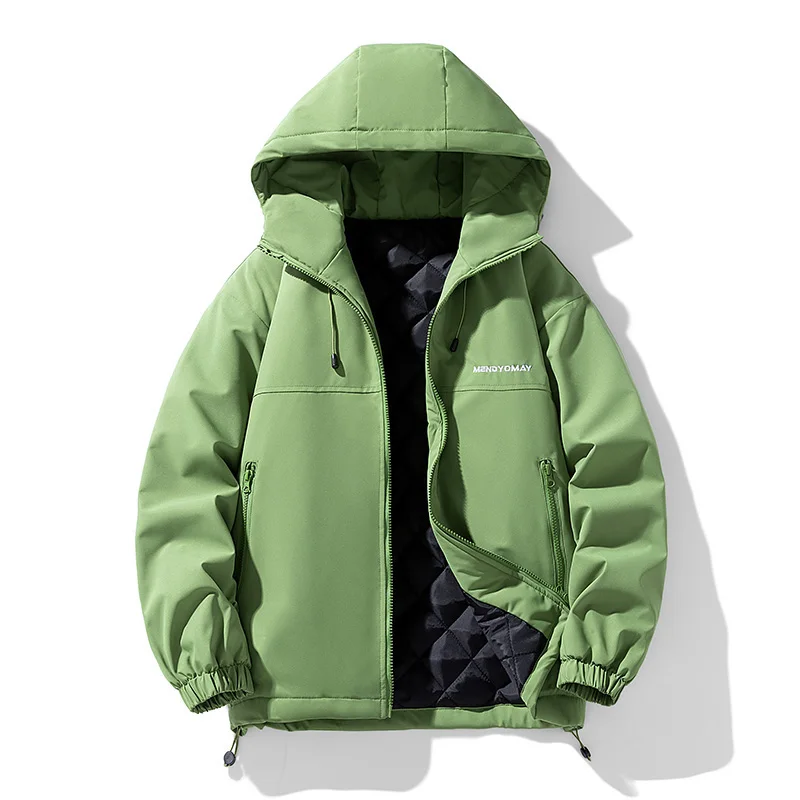 

Хлопковая куртка с капюшоном для мужчин, осенне-зимняя модная толстая хлопковая куртка для мужчин, повседневная зимняя одежда с капюшоном, теплые парки для пар