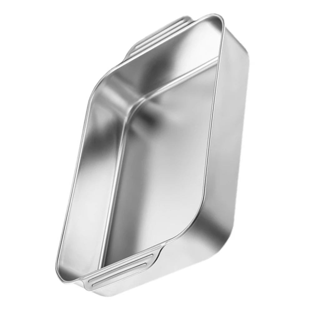 

Stainless Steel Deep Rectangular Baking Pan Roasting Tray For Lasagna Fish Vegetables Casserole Grilling Oven Cooking