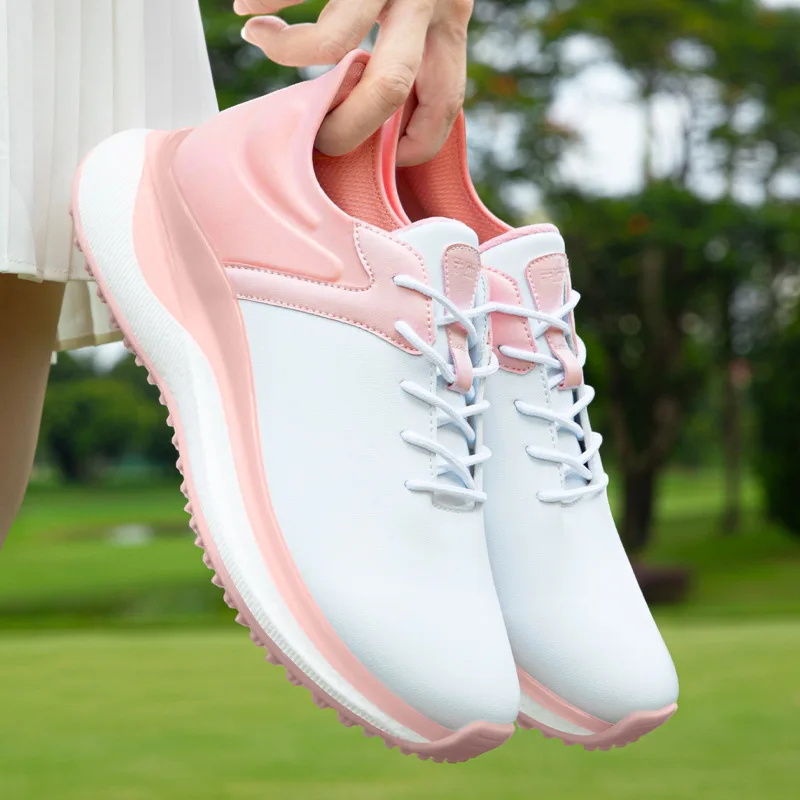 PGM Women Golf Shoes Shock Absorption Anti Slip Waterproof Sports Shoes