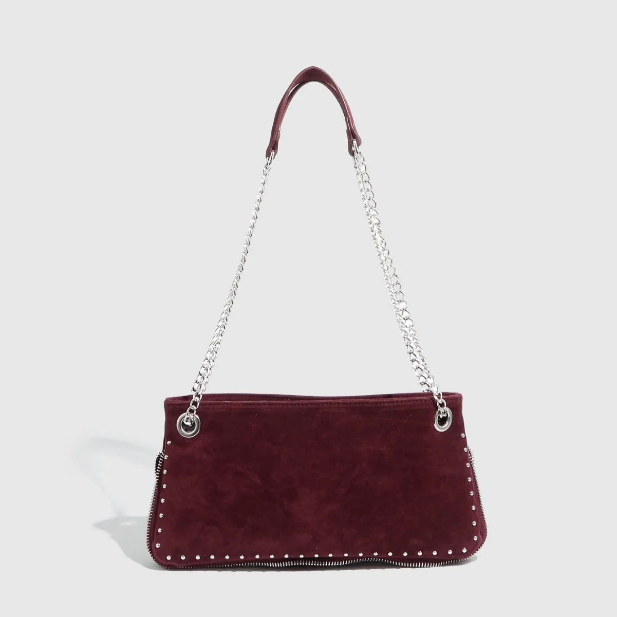 أزياء فو الجلد المدبوغ بو الجلود حقائب مربع حقيبة الكتف المرأة سستة حقيبة يد #3