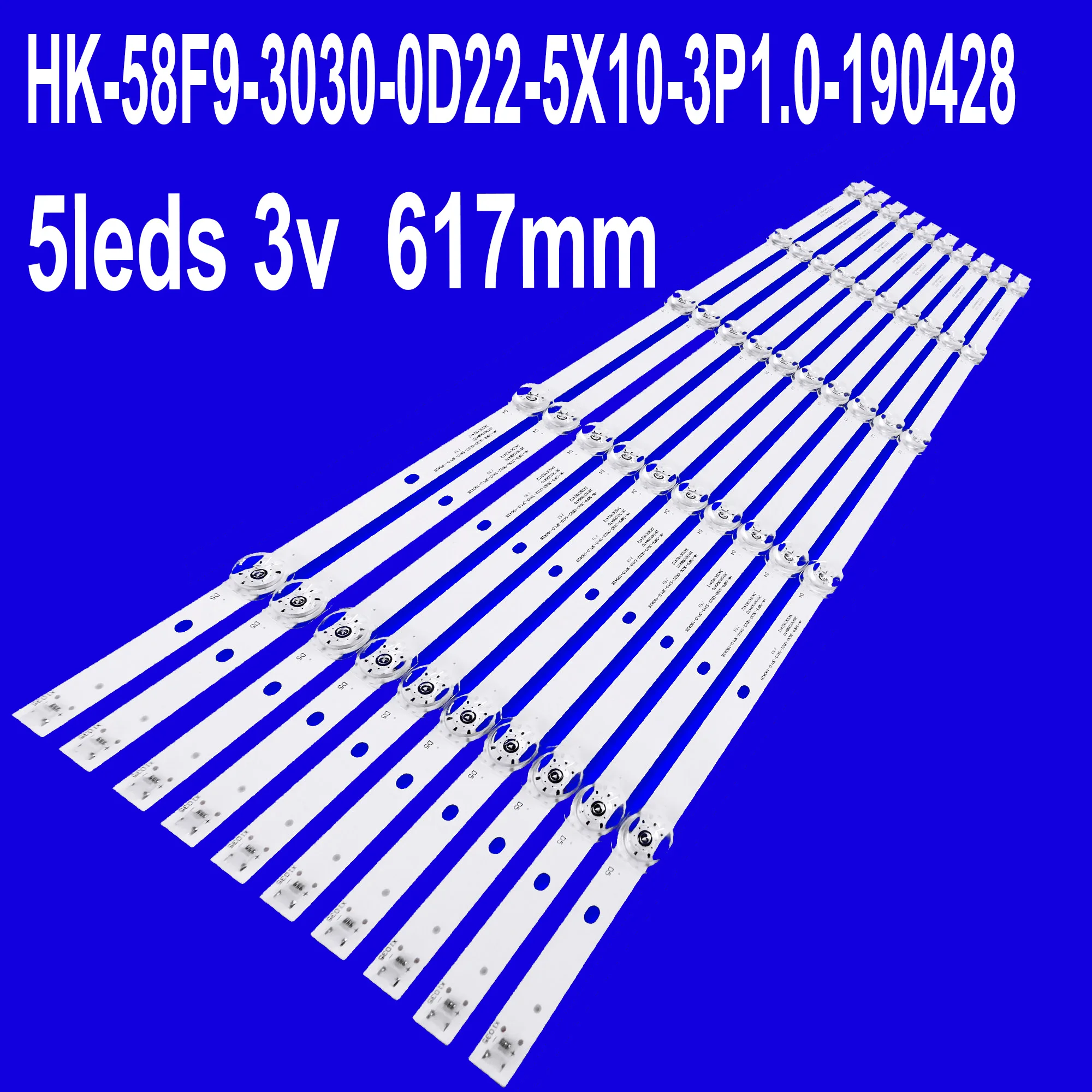 LED backlight For JET580UHD HK580WLEDM-DH11H LE58U6900UG LS58A1 LS58A51 LS58A51Z HK-58F9-3030-0D22-5X10-3P1.0-190428 LS58Z51Z