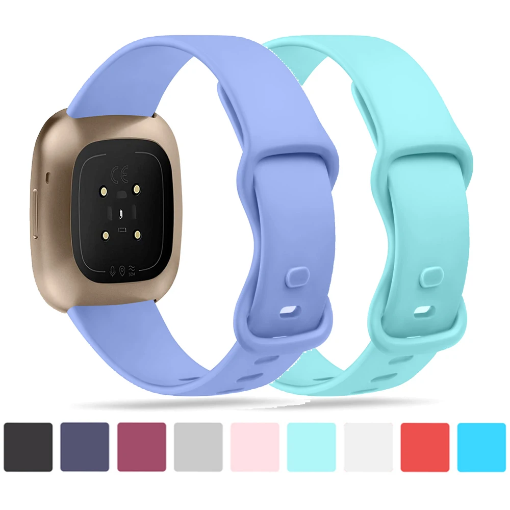 

Silicone watch Strap For Fitbit Versa 3 Band Bracelet Watchband For Fitbit Sense Versa 3 Strap Wristband Smart Watch Band correa