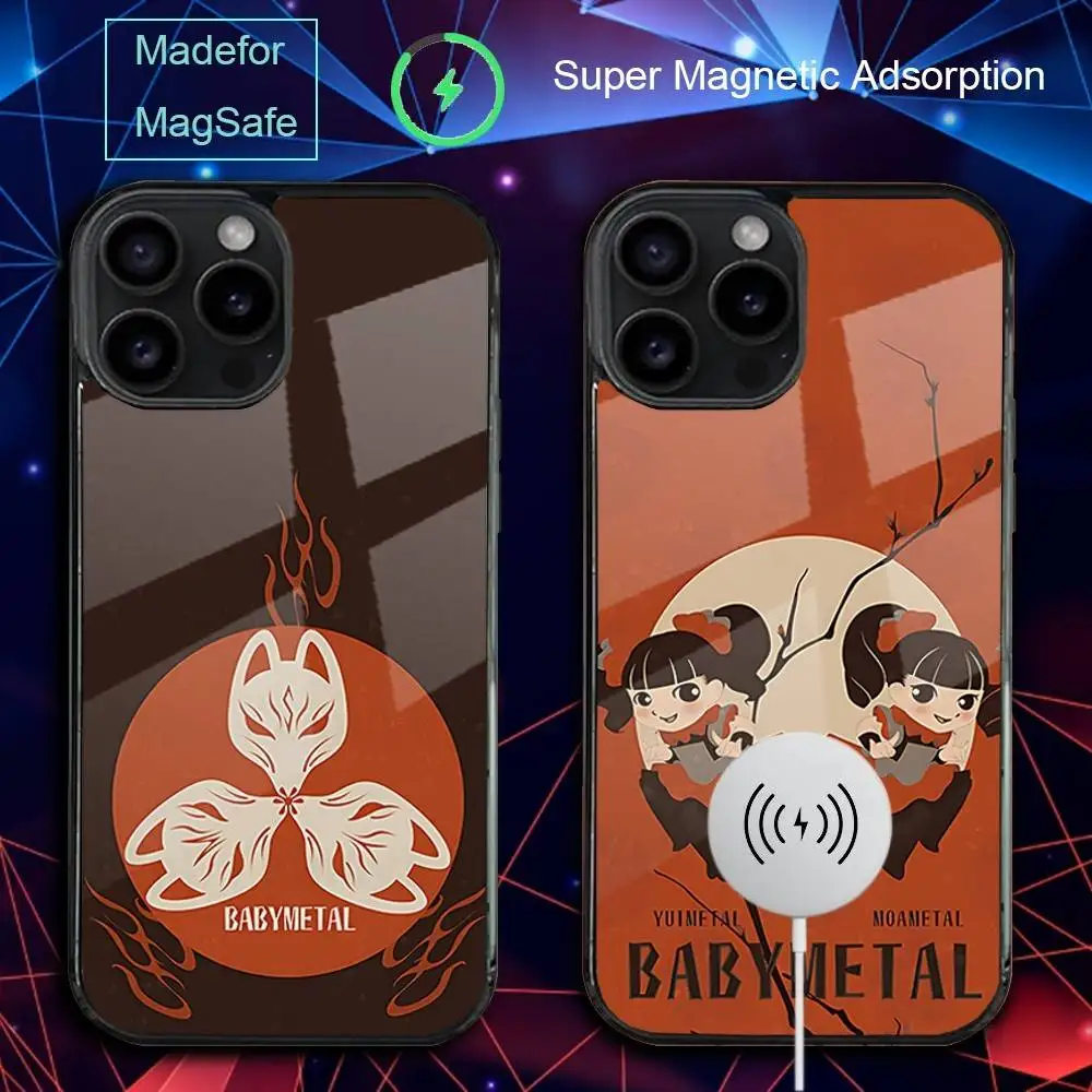 

Чехол для телефона B-Babymetal Girl Idol для iPhone 17,16,15,14,13,12,11,Pro,Max,Plus,Mini,SE4,E с магнитной беспроводной зарядкой Magsafe