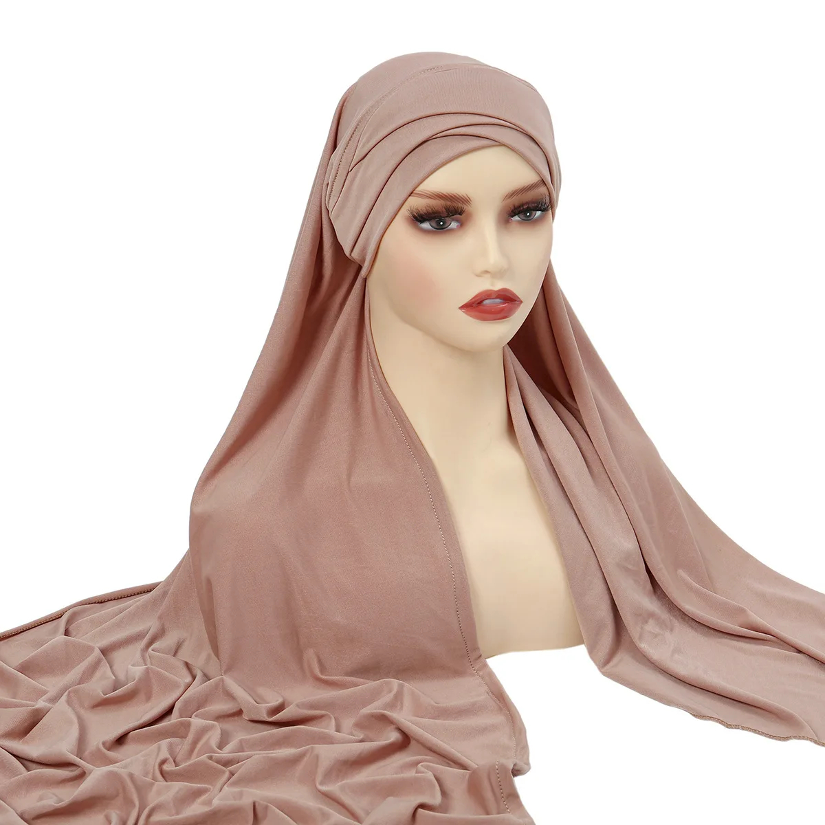 Women Hijab Scarf Lady High Quality Wraps and Shawls Musulman Headband Islamic Turban