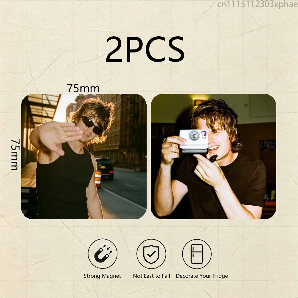 J-Joe Keery Steve Djo Cartoon Anime 2-Pack Set Refrigerator Magnets, Soft Magnetic Heat Transfer Refrigerator Magnets Gift