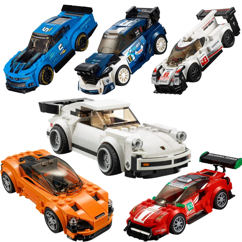 Limited Edition Speed Champions Cars 75885 75891 75880 Building Blocks Kit ，Compatible with Legoed，Halloween and Christmas Gifts