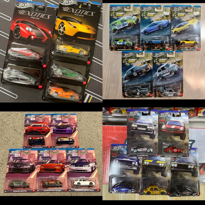 GDG44 Hot Wheels Diecast Alloy Sports Car Model, Ferrari Lamborghini, Simulated Vehicle for Collection & Display
