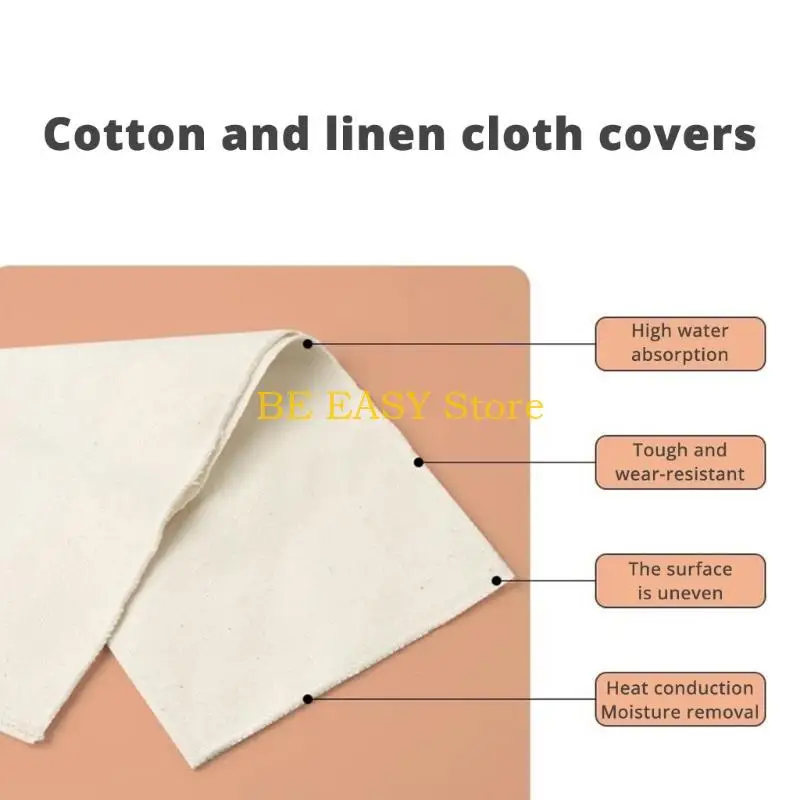 E28F Pack Of 5 Bread Proofing Basket Cloth Liners Bread Rising Supplies For Sourdough Baking Round Banneton Liner Covers