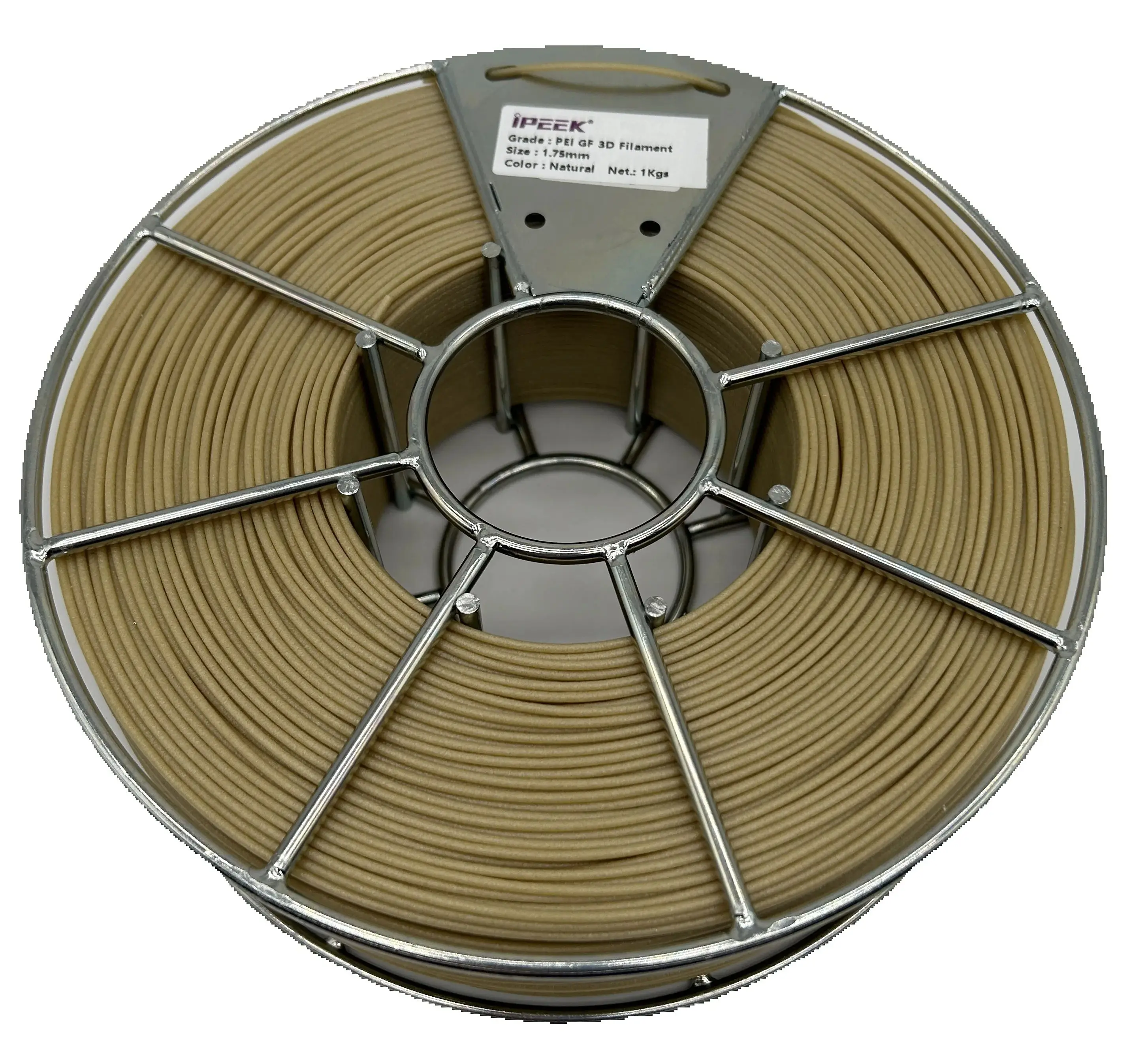IPEEK PEEK PEI PPSU PPS Virgin/PEEK CF/PEEK GF/PPS CF/PEI GF 3D Filament D1.75mm Natuurlijk Zwart 1KG/Rol