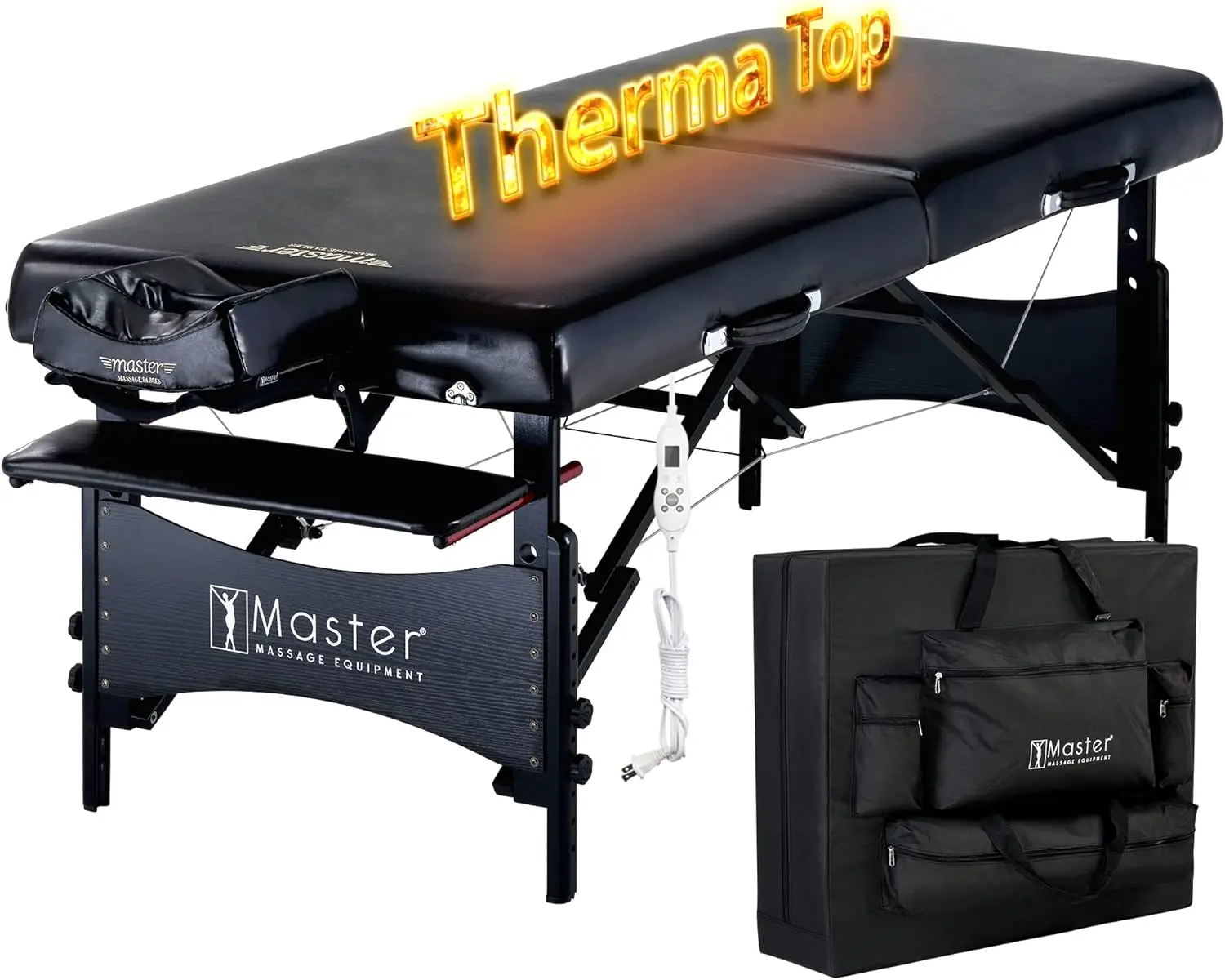 Master Massage 30” Galaxy Therma Top Portable Massage Table For Professional& Home Use, Adjustable Height Travel Massage Bed,