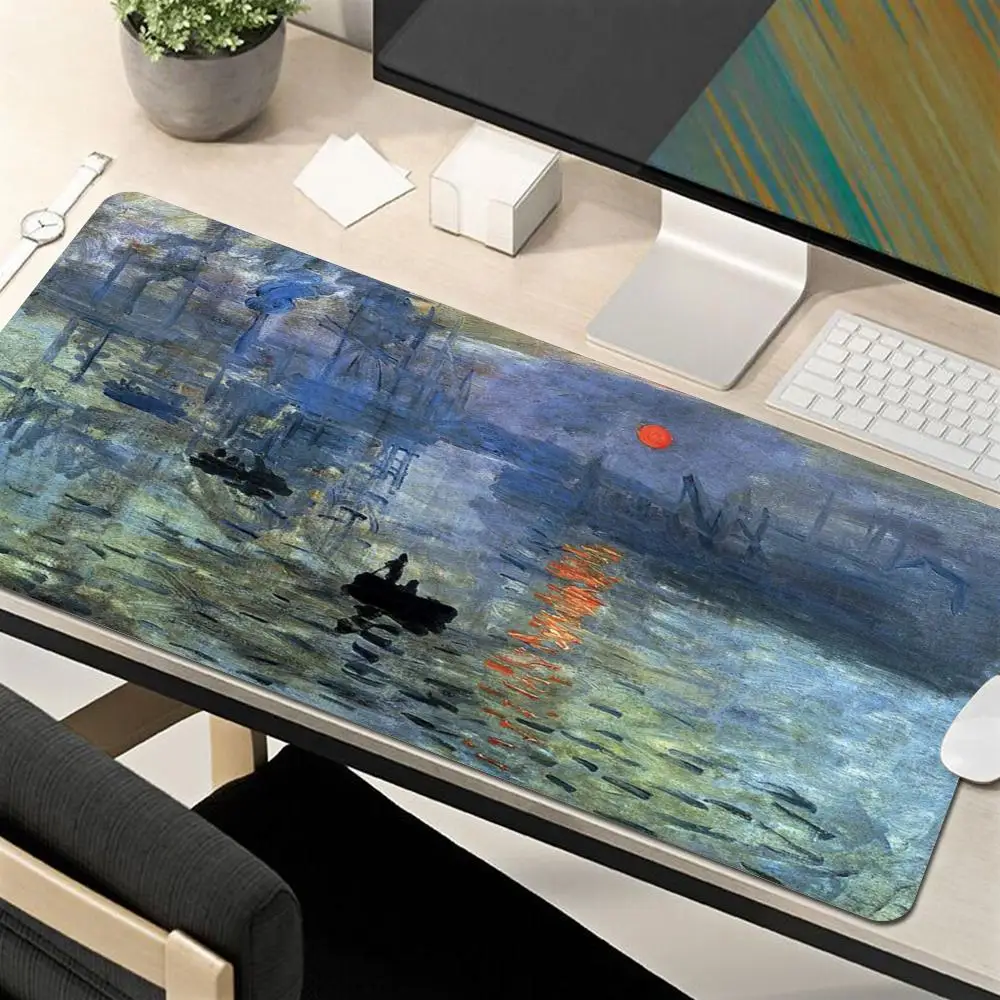 

Claude Monet Art Small Mouse Pad Gaming Mousepad PC Gamer Mouse Mat Computer Office Pad Keyboard Mat Desk Pad Laptop Mausepad