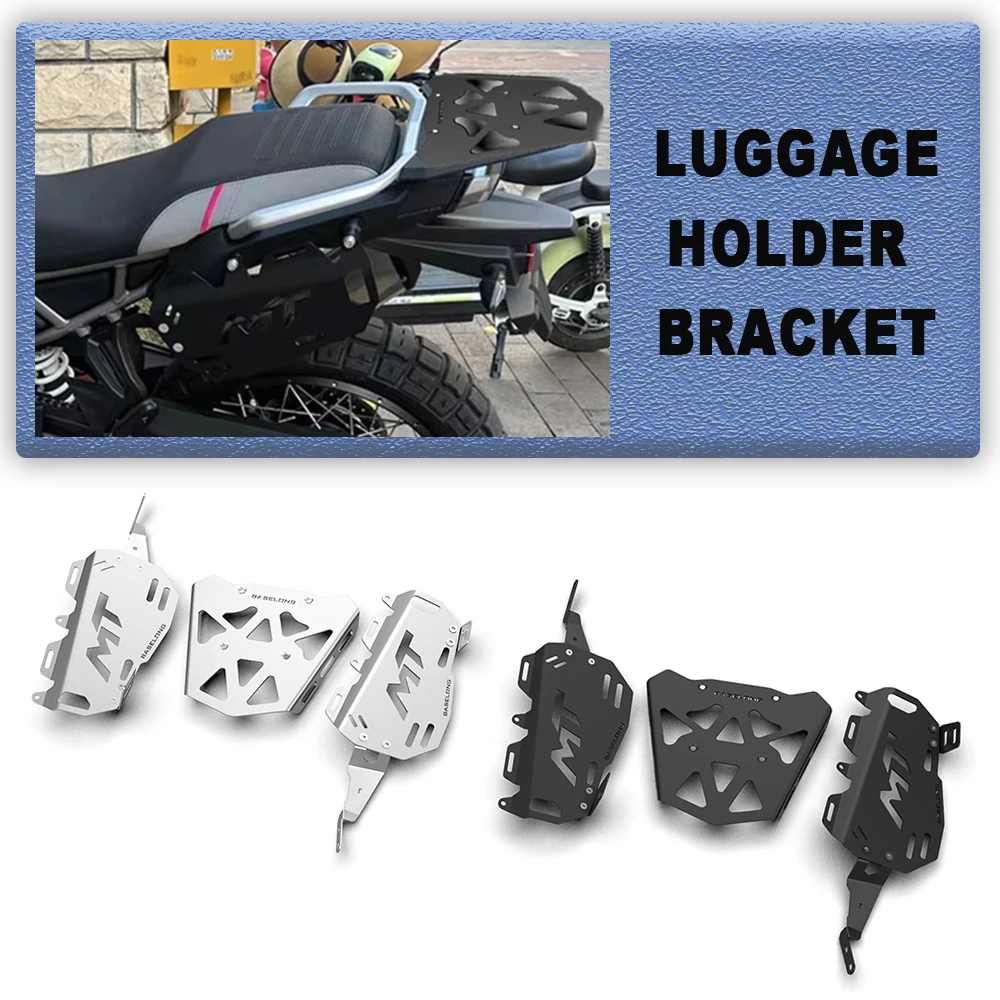 

Motorcycle Luggage Holder Bracket For CFMOTO 450MT 450 MT MT450 2024 2025 2026 Rear And Side Luggage Rack Top Case Mount Plate