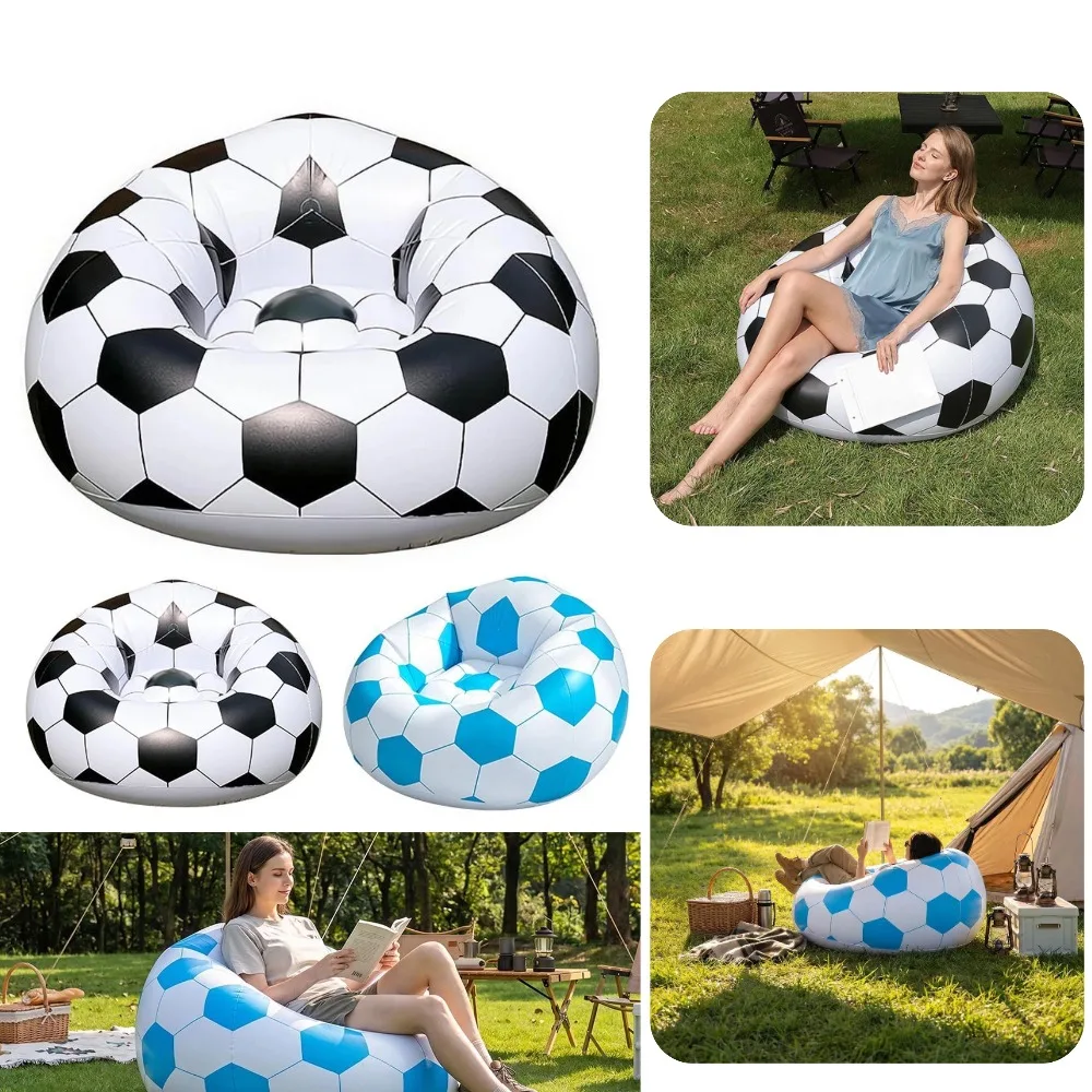 Canapé gonflable de basketball, fauteuil pouf, chaise longue gonflable, canapé de football en PVC imperméable, chaise de détente pour l'extérieur