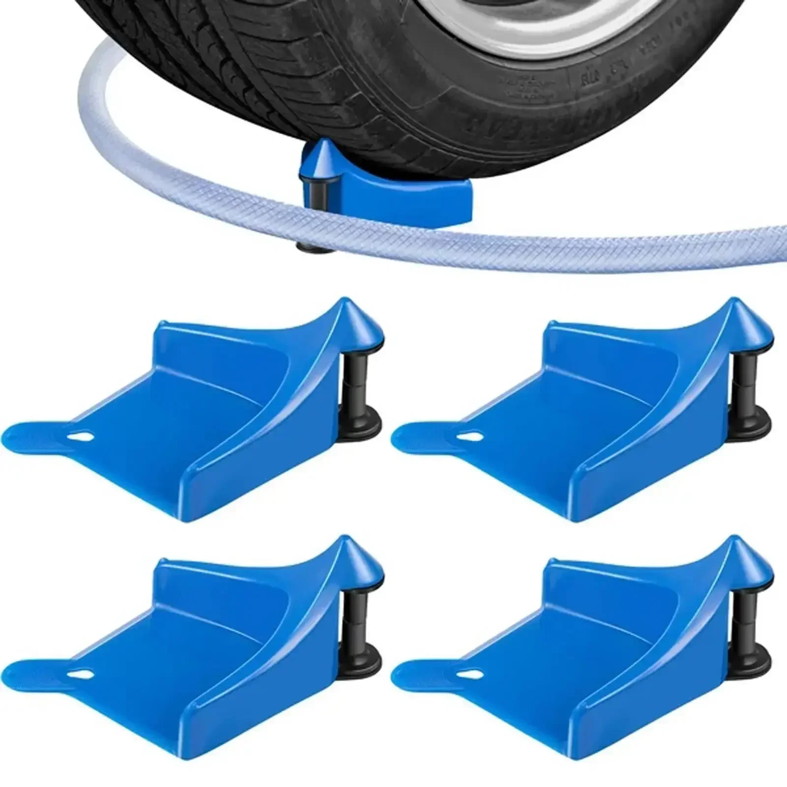 

Car Wheel Hose Guide Hose Slide Tire Wedge Car Wash Tool Tire Blocker Multiuse Anti-winder Wire Winder For Car Washing