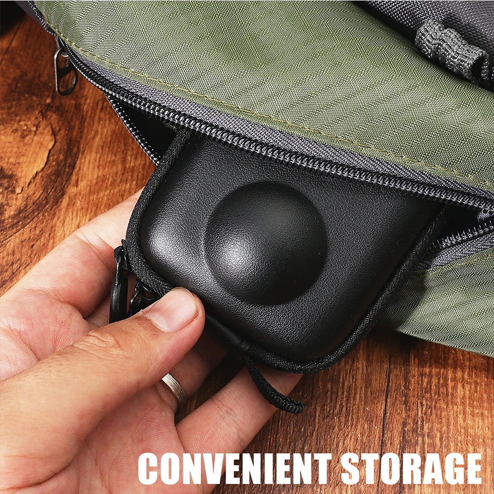 Untuk DJI OSMO 360 Tas Penyimpanan Portabel Bingkai Tas Tangan Cangkang Keras Mini dengan Carabiner dengan Gantungan Aksesori Kamera