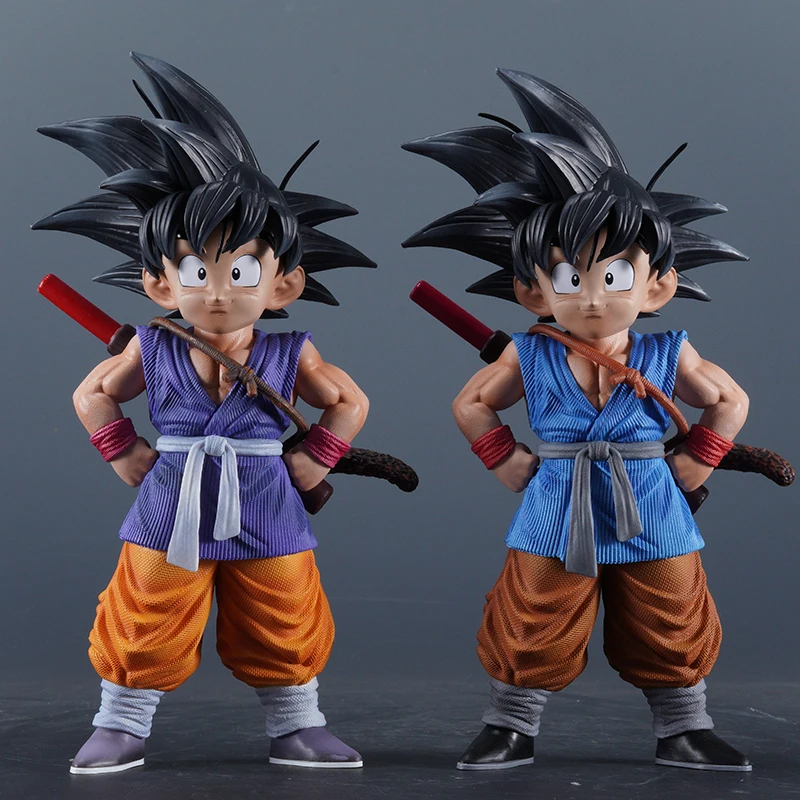 Action Figures 20cm Anime Dragon Ball anime Sculpture Peripheral Mock Play GT Goku Standing Hands on Table Toy Gift Trendy Play