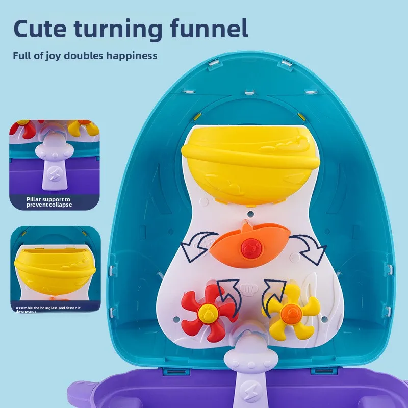 Ensemble de jouets pour creuser du sable de plage d'été, vaisseau spatial d'astronaute, boîtier de chariot, parc de plein air pour enfants, jouets de sable