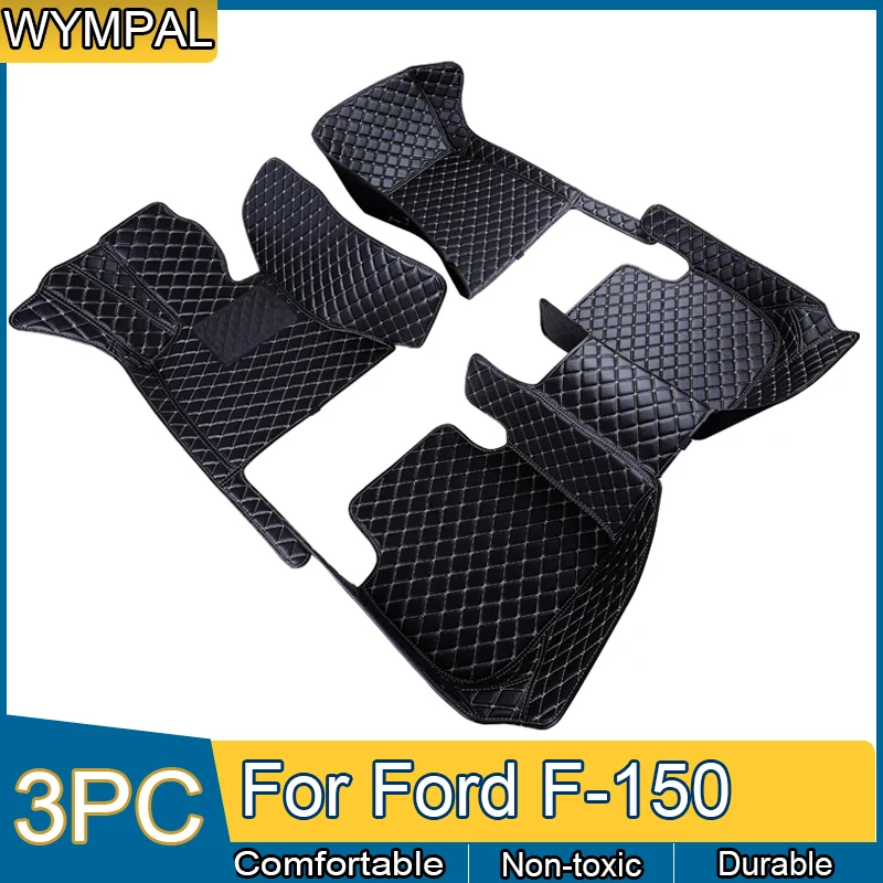 

Для Ford F-150 F150 F 150 4 двери 2021 2020 2019 2018 2017 2015 автомобильные напольные коврики аксессуары для интерьера коврики автостайлинг