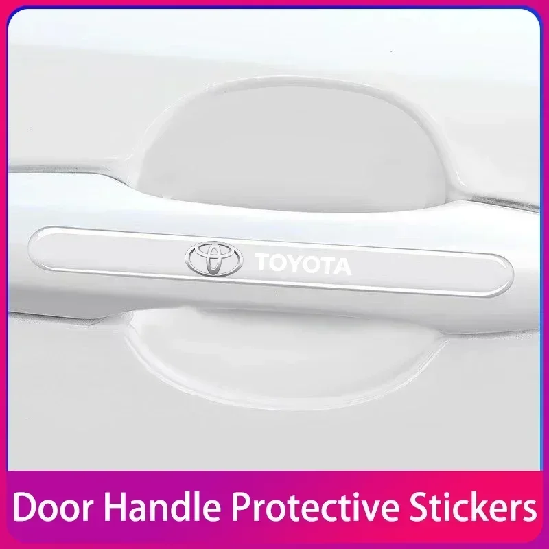 مقبض باب السيارة شريط حماية مضاد للتصادم ملحقات لتويوتا C-hr برادو يارس هايلكس بريوس أفينسيس كورولا كامري