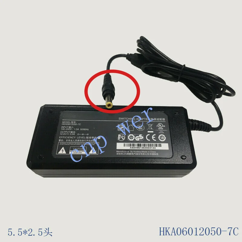100% nuevo adaptador de corriente fuente de alimentación eléctrica cargador adaptador de CA para HuntKey HKA06012050-7C