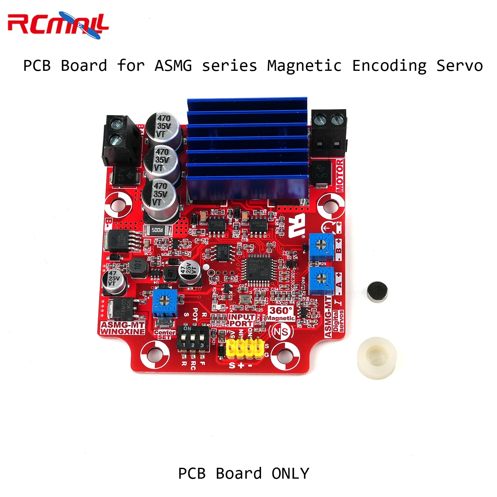 PCB Board for 500kg.cm ASMG-MTB Magnetic Encoding 360 Degree High Torque Digital Servo DC 12-24V Large Robotic Manipulator