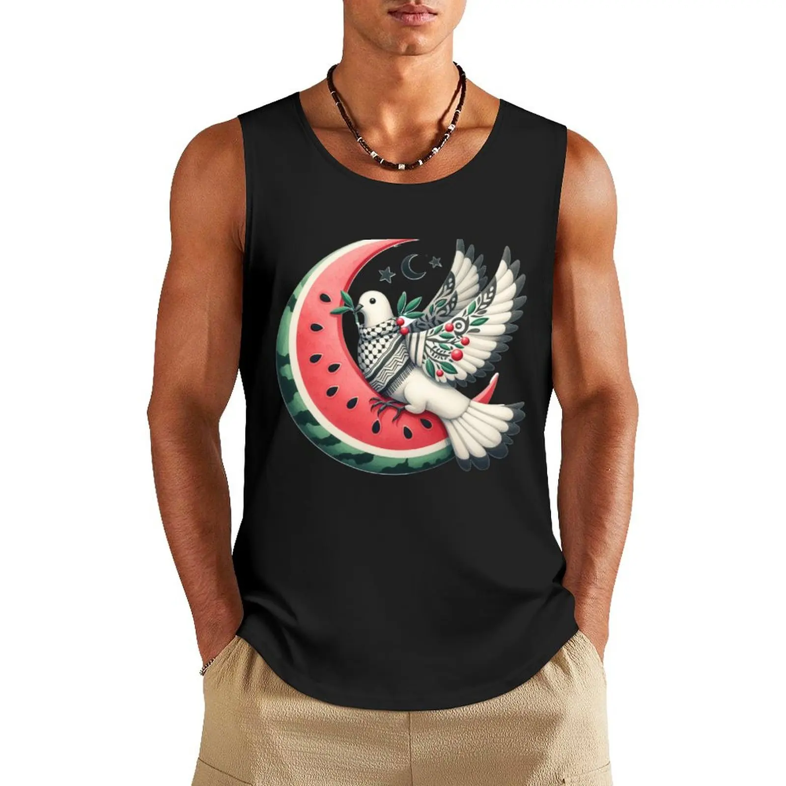 

Harmony Wings Tank Top Men's cotton t-shirt Vest male Vests