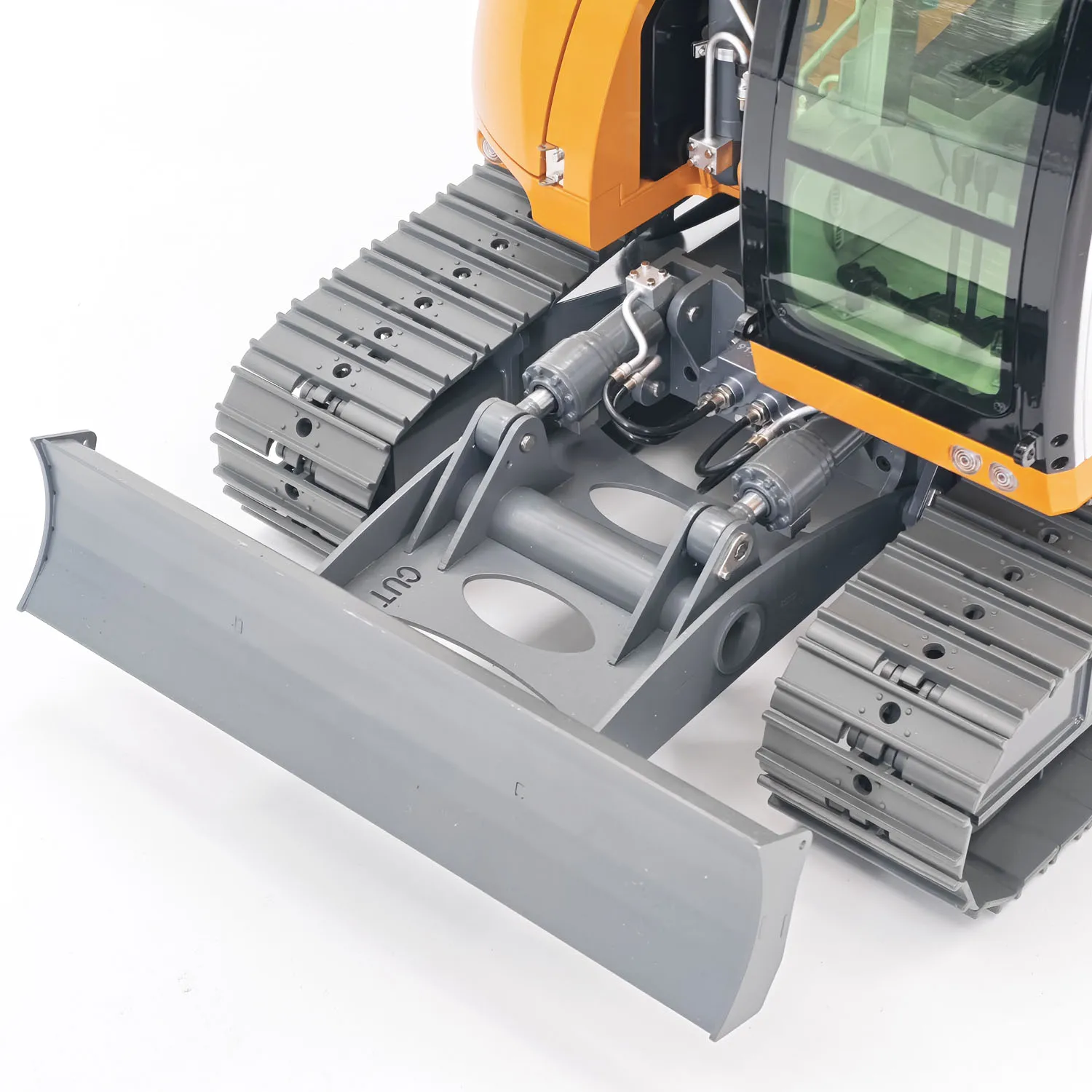 JDM-208 2 Arms Metal 1/14 7CH Remote Control Hydraulic Excavator R920 RC Digger Flysky PL18 EV Lite Sound System Quick Coupler
