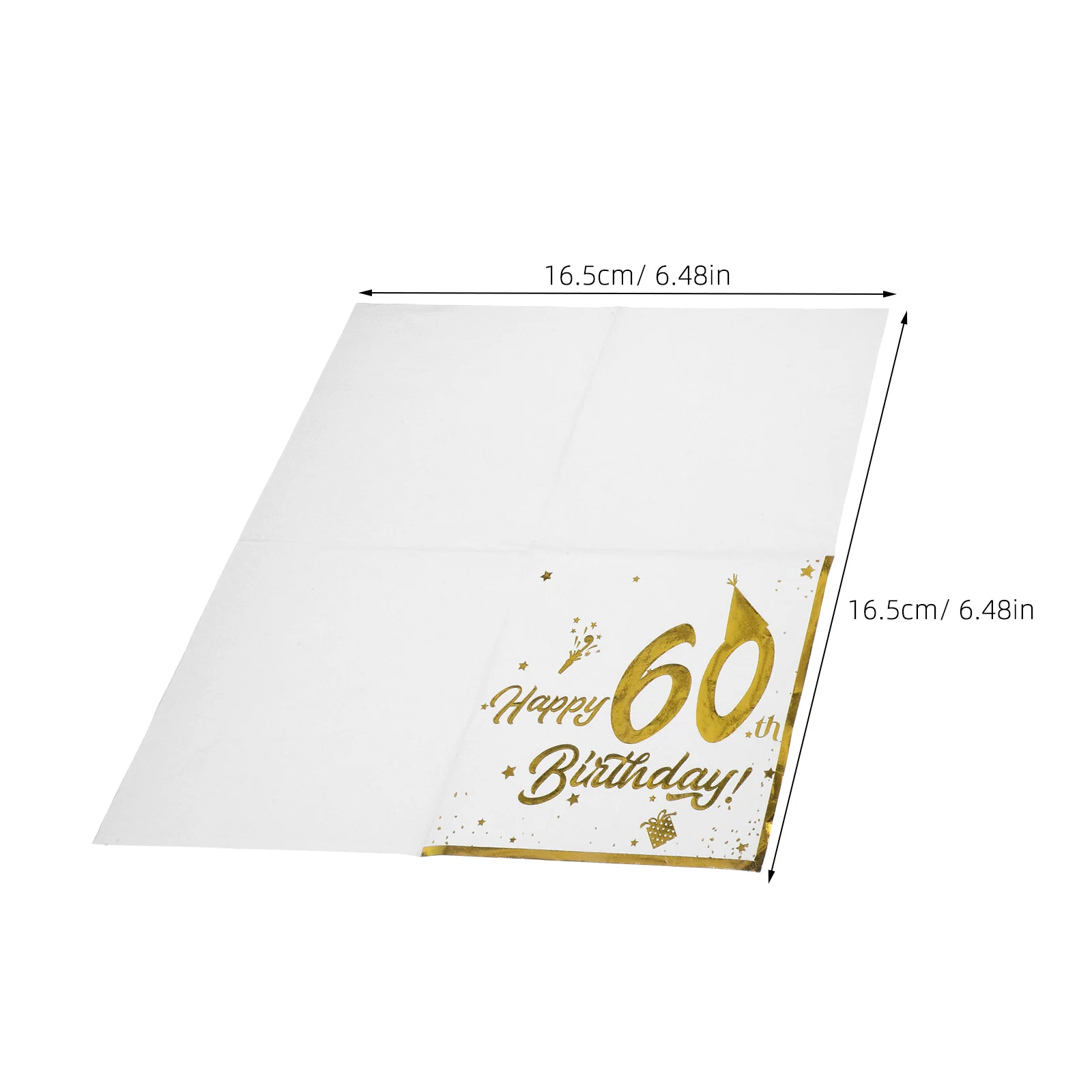 ผ้าเช็ดปากลายทองคำ 40 ชิ้น สำหรับงานฉลองวันเกิดครบรอบ 60 ปี ผ้าเช็ดปากแบบใช้แล้วทิ้ง เนื้อนุ่ม หนา สวยงาม อุปกรณ์จัดงานเลี้ยง ผ้าเช็ดปากสำหรับงานเลี้ยงอาหารค่ำขนาดใหญ่ ผ้าเช็ดปากวันเกิด