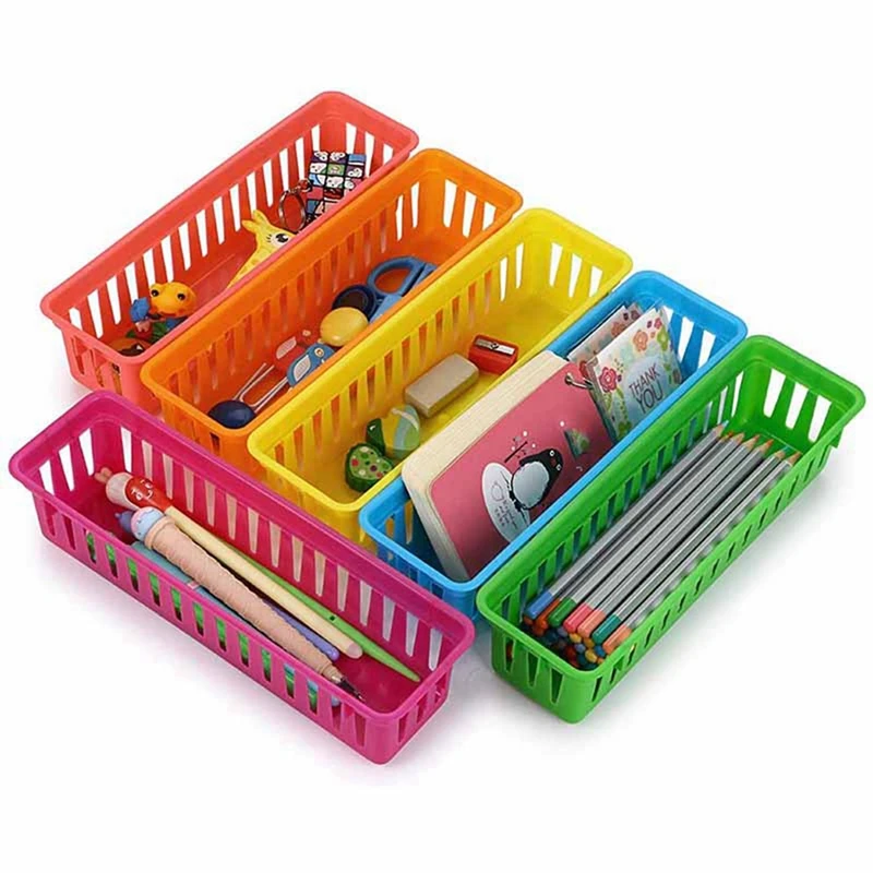 Classroom Pencil Organizer Pencil Basket Or Crayon Basket, Variety Colors, Random Colors (30 Pack)