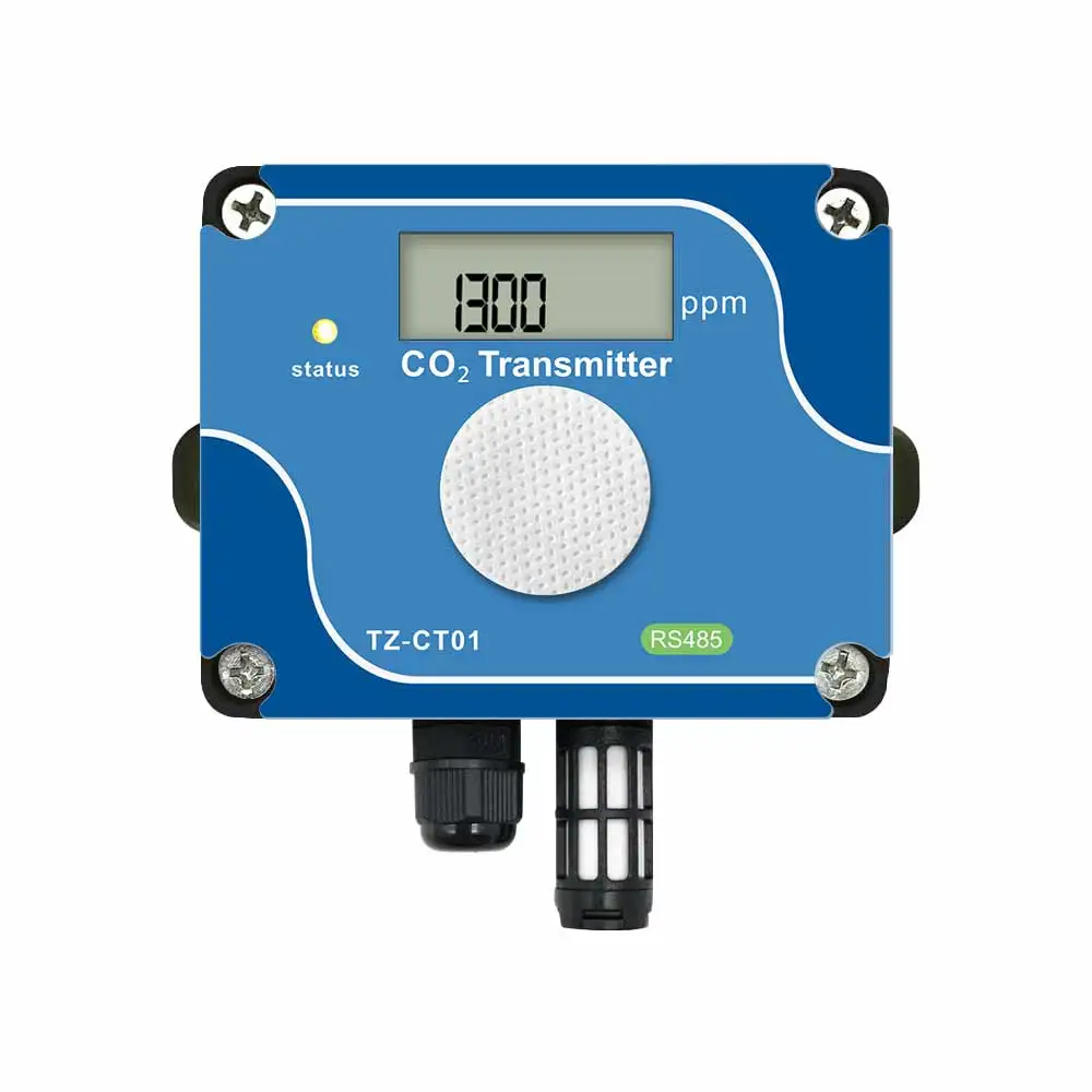 Air Quality mo ni tor CO2 Transmitter LED Indicating Lights NDIR CO2 Sensor Wall Mounted Easy to Use in Offices & Schools