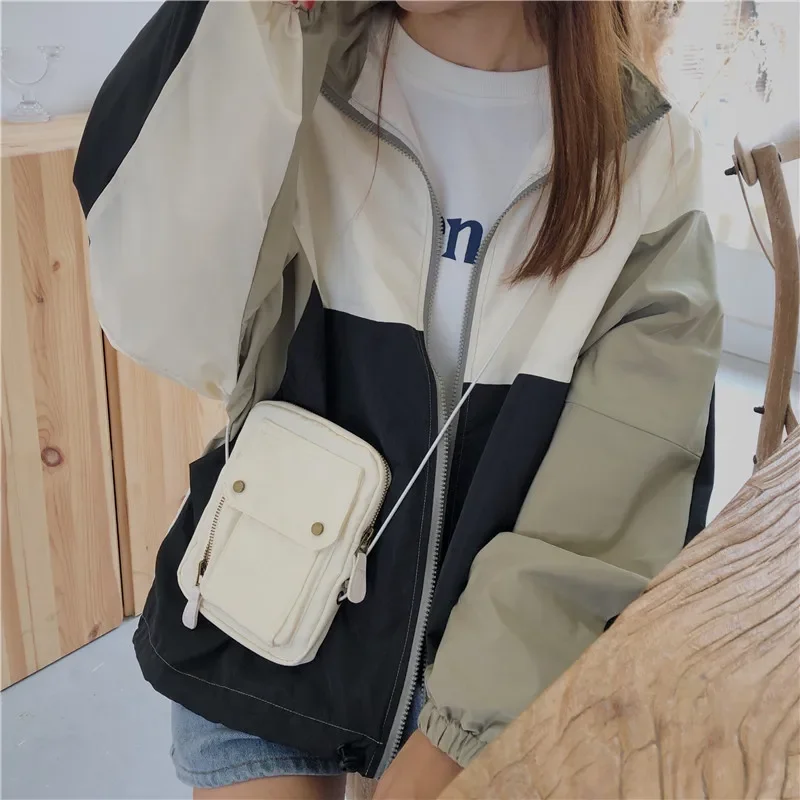 Vrouwen Tas 2020 Nieuwe Vintage String Nylon Mini Tas Unisex Waterdichte Portemonnee Telefoon Tas Japan Mori Meisje