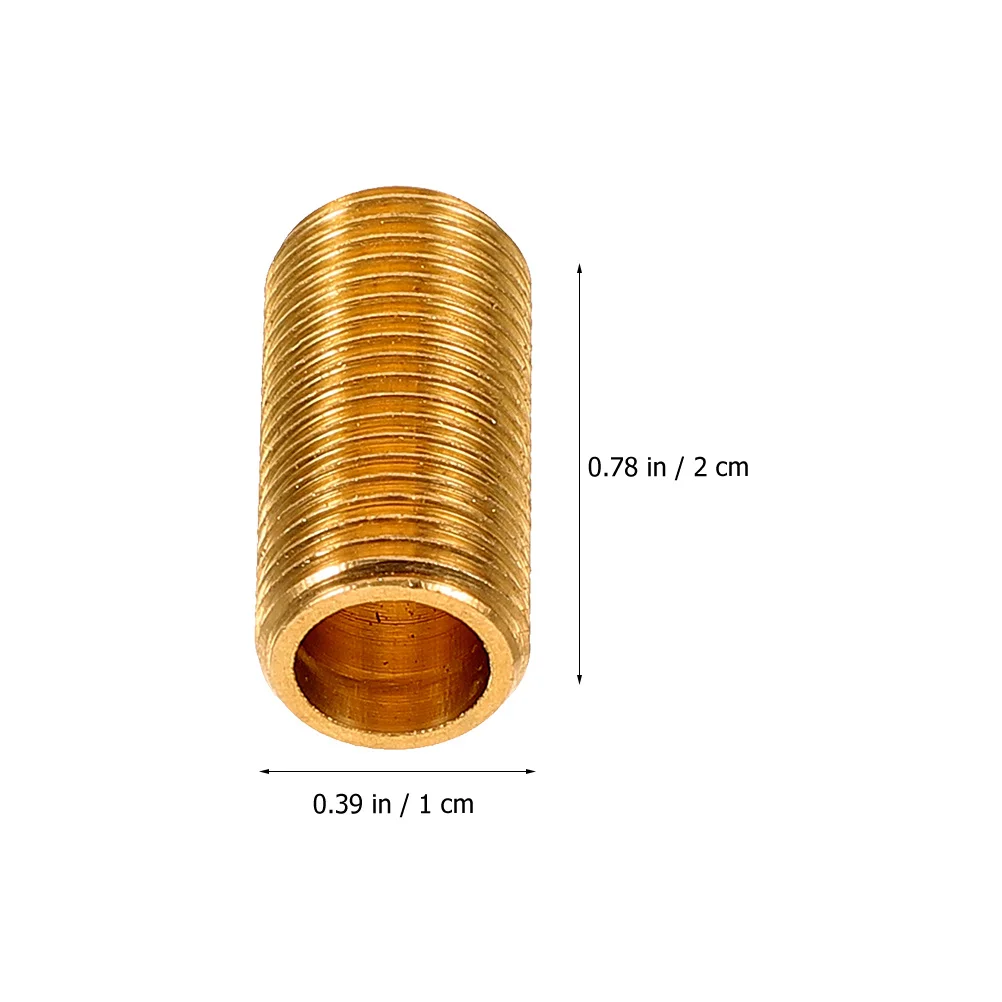 

8pcs Brass Lamp Nipples Hollow Threaded Rod Connectors For Lighting Fixtures Replacement Parts Lamp Stem Connector Lighting