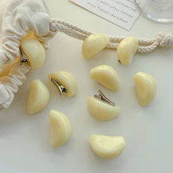 1Pcs New Women Funny Creative White Simulation Garlic Hairpins Sweet Hair Clips Headband Fashion Hair Accessories Cute Side Clip