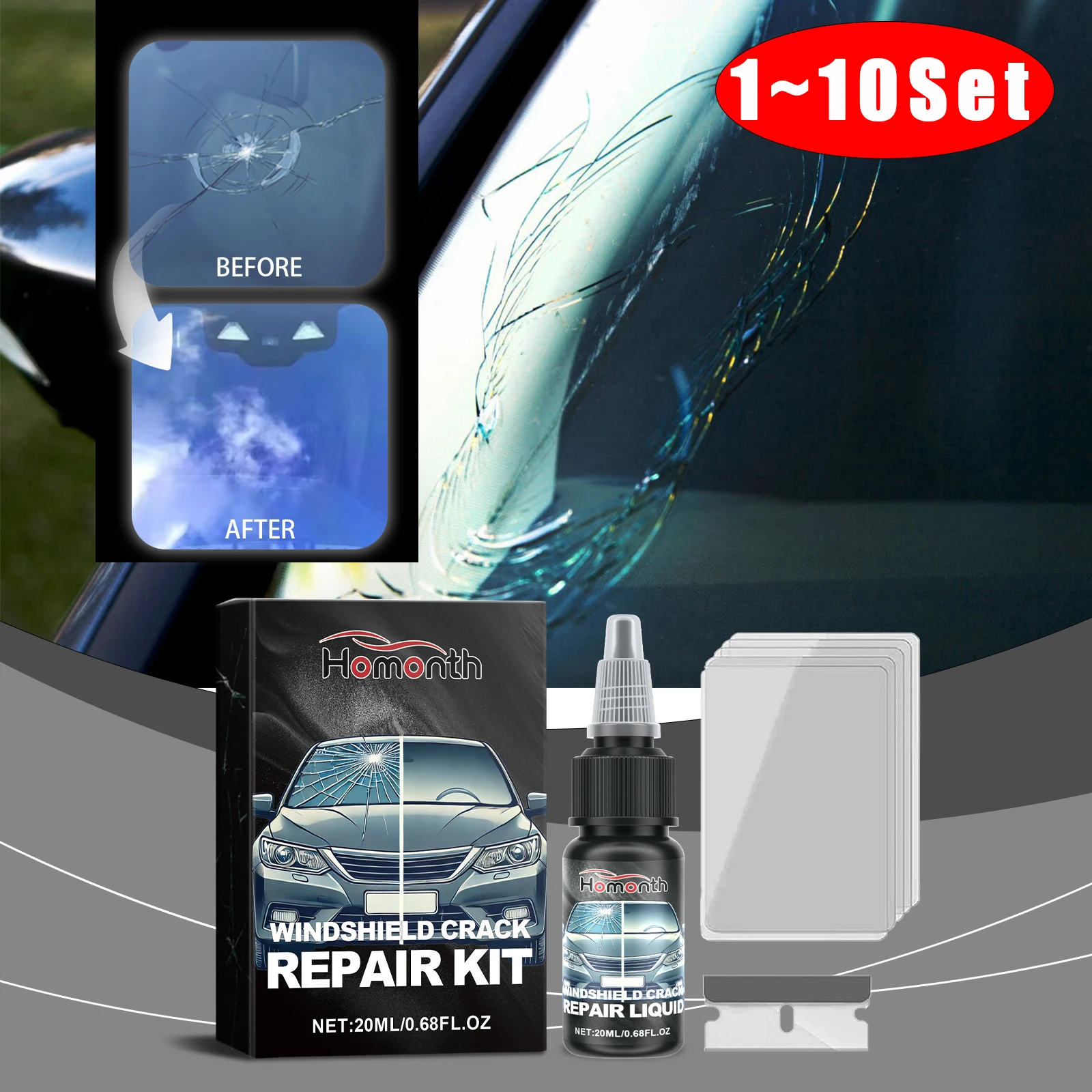 

Инструмент для ремонта треснутых лобового стекла автомобиля, сделай сам, комплект для ремонта экрана телефона на окно автомобиля, клей для отверждения стекла, восстановление царапин и трещин на лобовом стекле