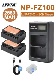 NP-FZ100 2680mah NP FZ100 Battery for Sony a9 A9M2 a7R III a7c a7iv III ILCE-9 A6600 A7m3 A7R3 a7s3 A7R4 A7M4 BC-QZ1