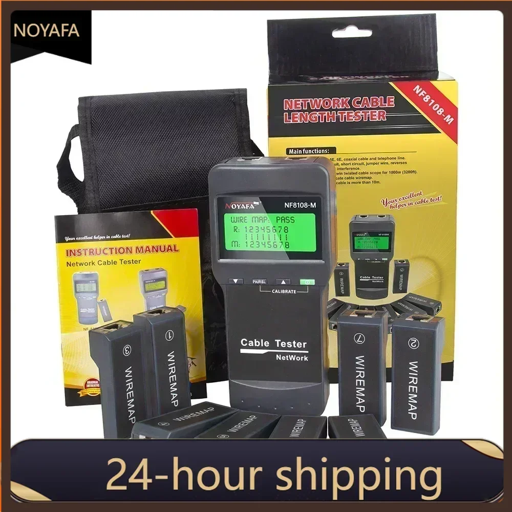 

НОВЫЙ ГОРЯЧИЙ FANYUE NF-8108M тестер сетевого кабеля r с ЖК-дисплеем, многофункциональный тестер длины, сетевой инструмент, кабельный трак