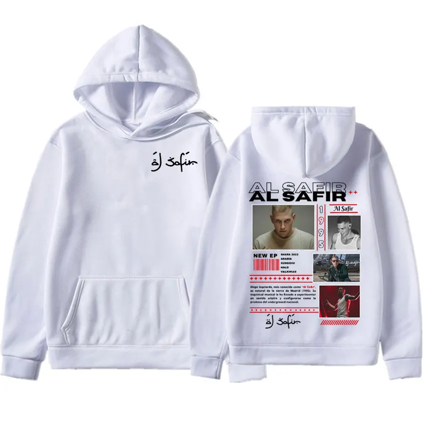 Rapper Al Safir Tour Oversized Hoodie Women Men Harajuku Sweatshirt Streetwear Hip Hop Pullover Hooded Jacket Male Tracksuit
