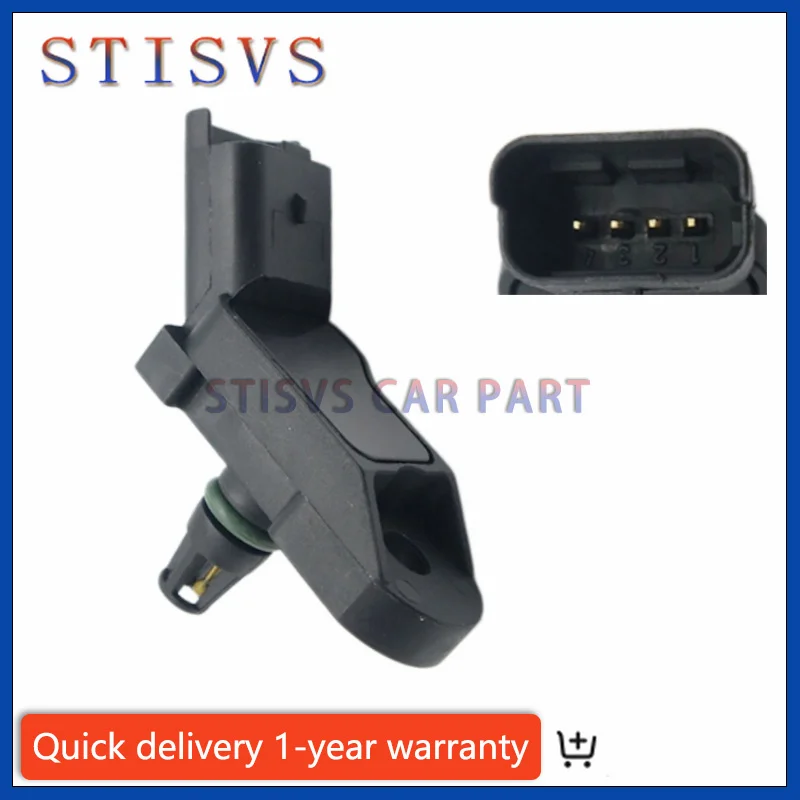 0261230043 Manifold Absolute Pressure Sensor For Peugeot For Citroen 106 206 207 307 407 807 9639381480 1920AJ 96365830 467680