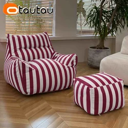 OTAUTAU Outdoor worek fasoli Sofa pokrywa bez wypełniacza wodoodporny ogród Camping worek fasoli pufa fotel plaża meble basenowe SF117