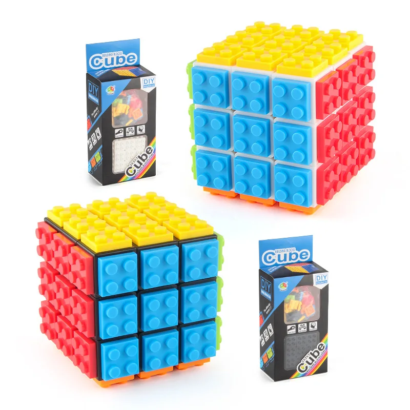 MOC DIY Series Bricks Magico Cube Professional 3x3x3 Classical Enlighten Educational Building Blocks Toys for Children Kids Gift