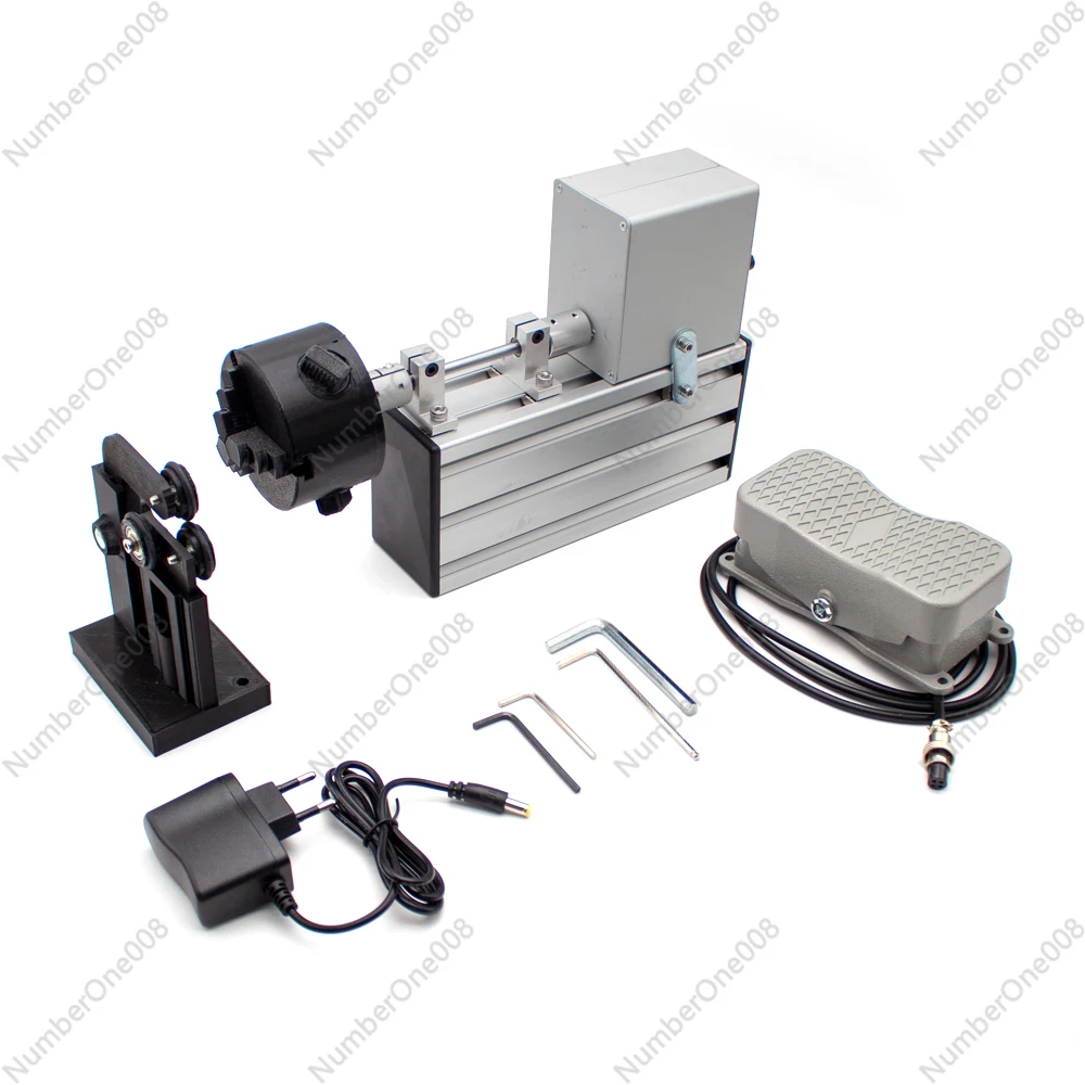 Portable Fishing Rod Winding Machine Epoxy Resin Rotating Gluing Tool Fishing Rod Building Elctric-Drive Machine + Foot Switch