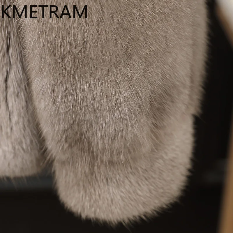 100% Whole Mink Fur Jacket Woman Luxury Grey Short Real Fur Coat High Quality Winter Clothes for Women Furry Jackets 2025 шуба