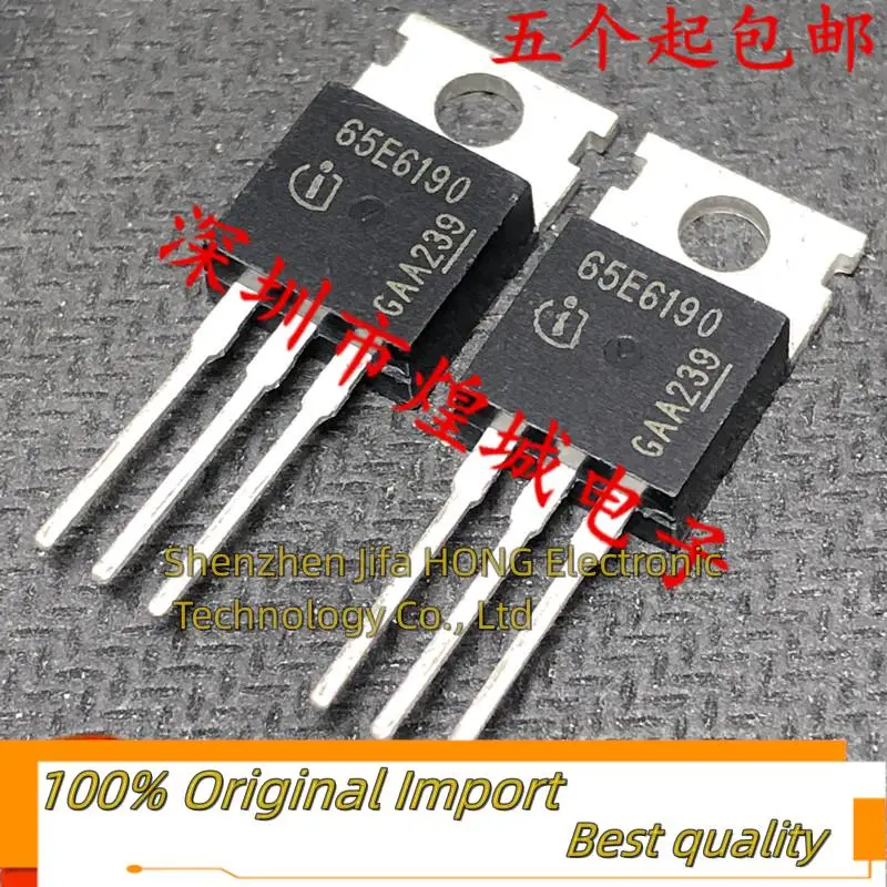 10PCS/Lot 65E6190 IPP65R190E6  TO-220 650V 20.2A  Imported Original  Best Quality