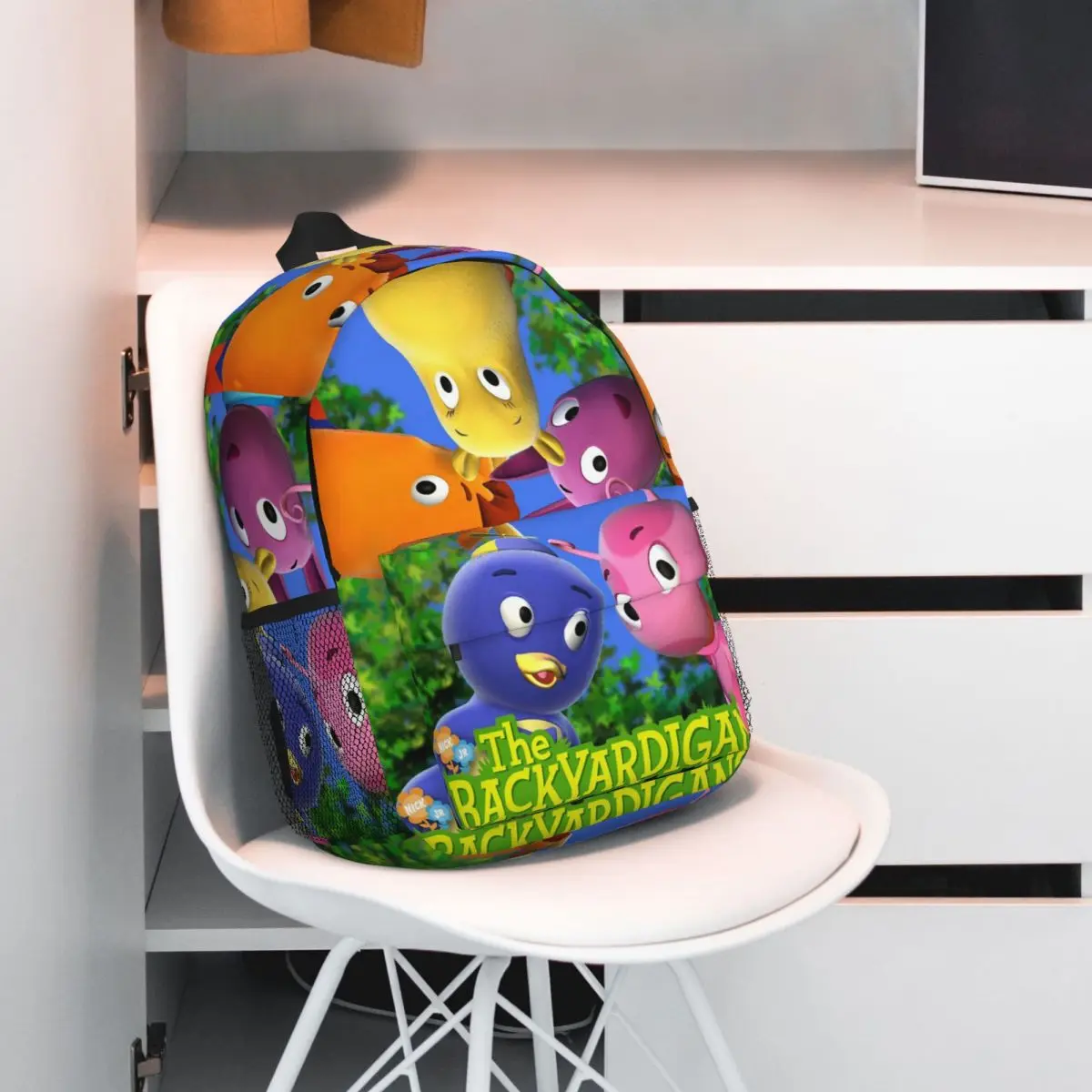 The Backyardigans 배낭 핫 세일 데이 팟 대용량 소년 소녀 BookBag 남성용 여성용 어린이 학교 가방