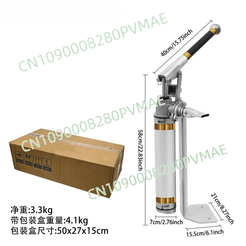 Manual Feeding Pump Feeding Pump Paste Liquid Aluminum Alloy Feeder Universal Indoor and Outdoor