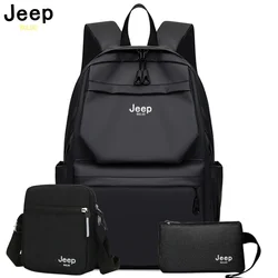 Jeep buluo-男性用防水ナイロンバックパック、ラップトップパック、旅行バッグ、ビジネスとサイクリング、高品質、新ブランド、15インチ