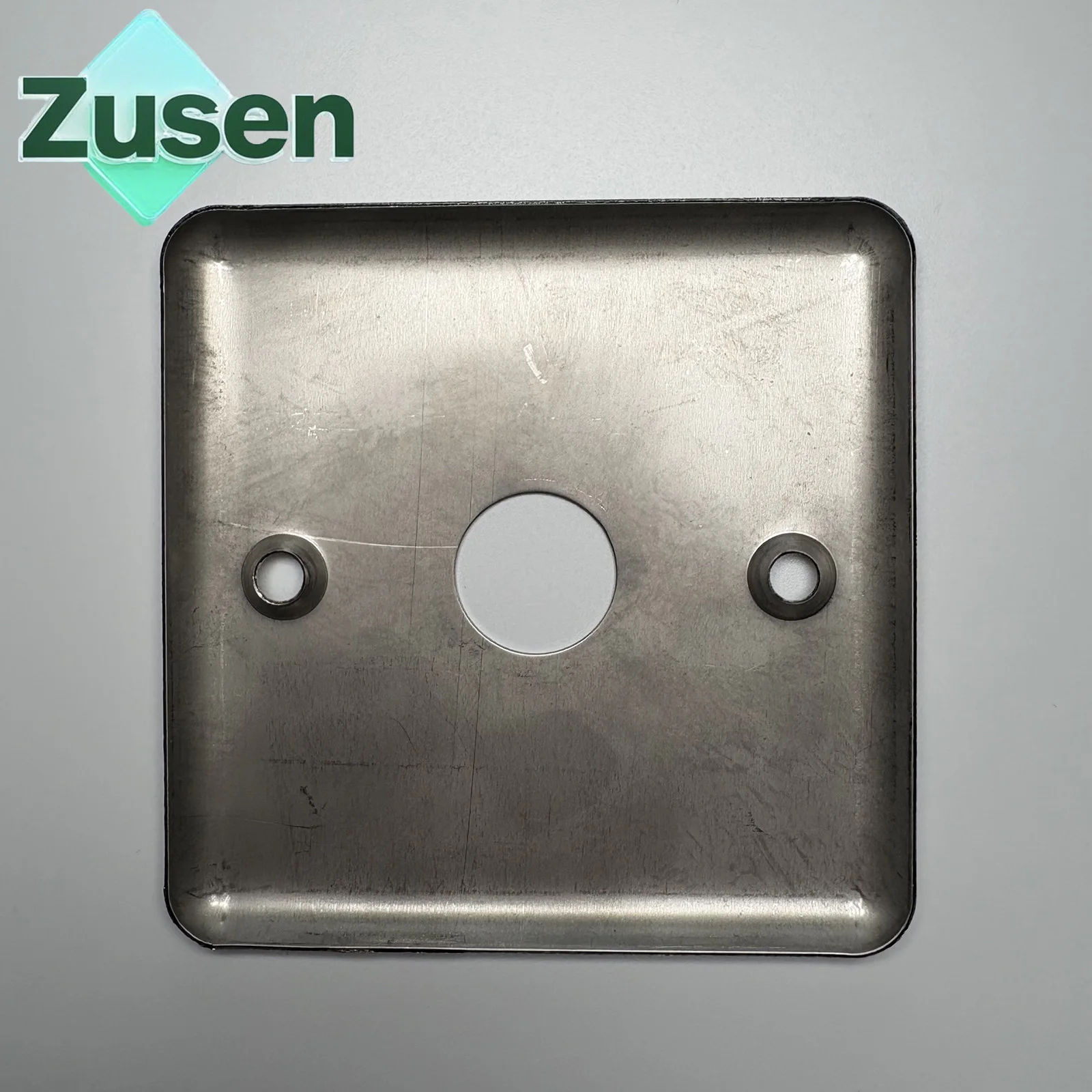 Zusen 19mm Open Hole Stainless Steel Panel 86*86 For Push Button Switch