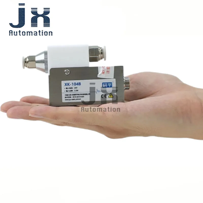 XK-104B Mini Ionizing Air Nozzle 24V DC ESD Static Eliminator Anti-Static Ion Nozzle for Optoelectronic Equipment Dust Removal
